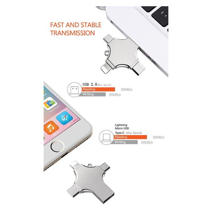 METAL CROSS PHONE USB FLASH - Image 3